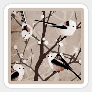 Long Tailed Birds Sticker